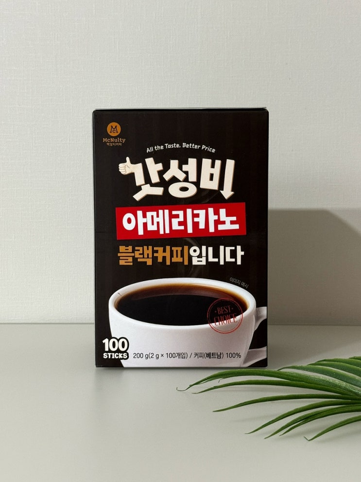 [한국맥널티] 맥널티커피 제품 갓성비아메리카노블랙커피입니다 인스턴트커피 사무실커피 추천