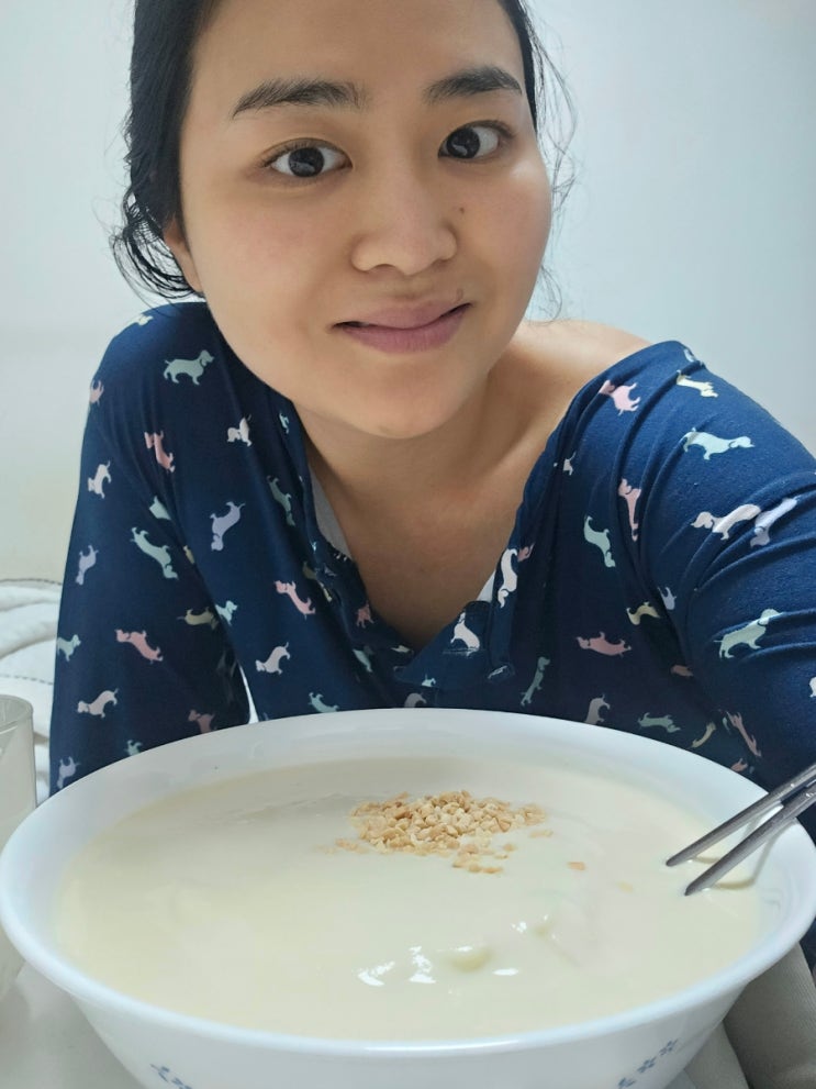 콩물 제대로 진한 경상두부 미가 콩국수 만들기