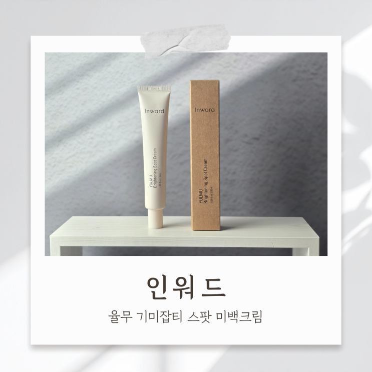 기미잡티크림 한 통으로 끝내는 인워드 율무 스팟 미백크림