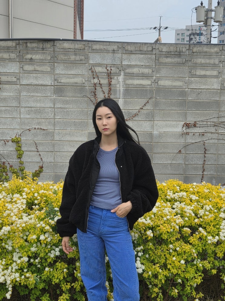 간절기 데일리 아우터 종결자! 오사와 위스티 하이넥 덤블 자켓 블랙 솔직 후기