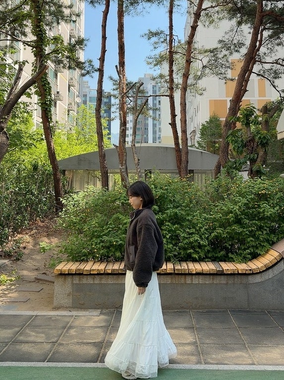 자켓추천 오사와 위스티 하이넥 덤블 자켓 차콜 색상 후기