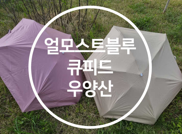 올여름 폭염 대비 필수템! 얼모스트블루 큐피드 우양산(샌드베이지 & 모브로즈) 사용후기