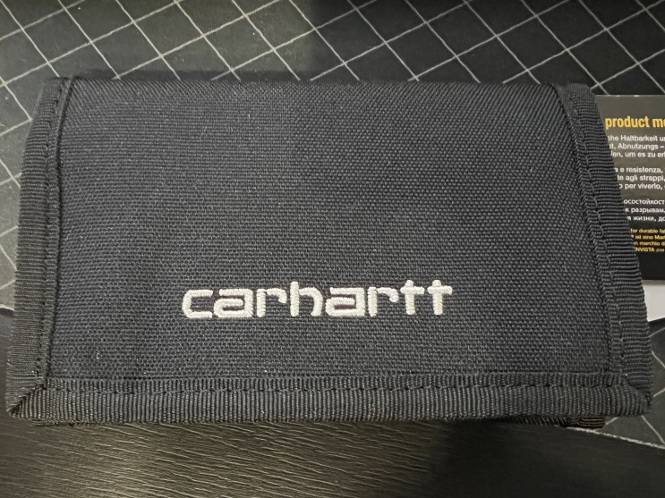 칼하트 3단 반지갑 WIP Payton Wallet Black/White 코듀라 지갑 솔직후기!!