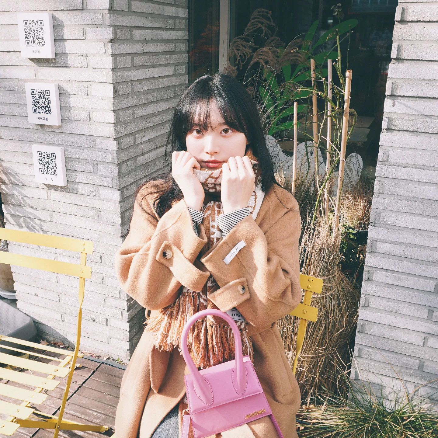 겨울 목도리는 #idws 🤍