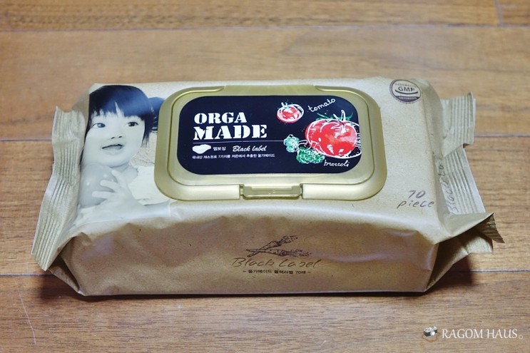 아기물티슈 올가메이드 채소원료 추출물 함유 안전한물티슈