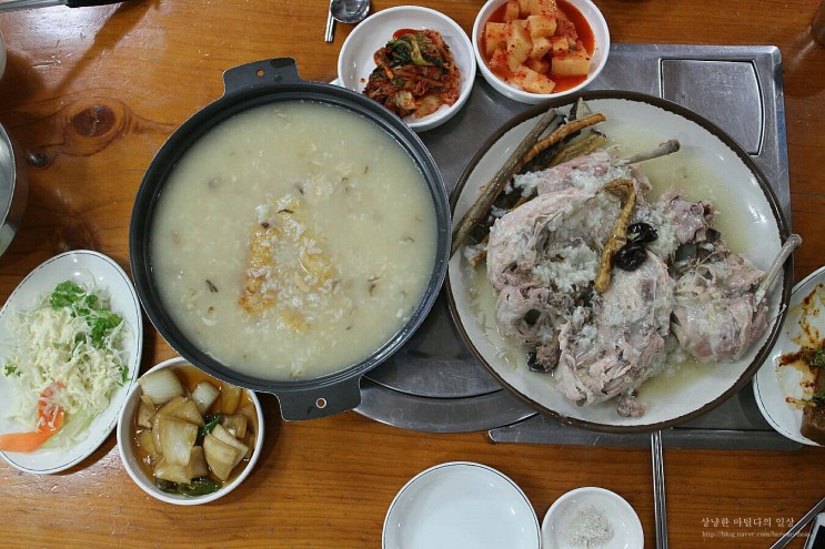 서울 맛집 산천마루 닭 한방누룽지 백숙! 연중무휴 서울맛집 추천!!