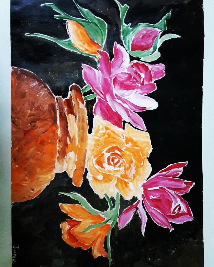 ~ juniepsherlockian the_brown_eyed_doll
Happiness radiates like the fragrance from a flower and draws all good things towards you.
#myhappyplace #painting #acrylic #flowers #flower #flowerpainting #pretty #aesthetic #colours #hues #nature #naturelovers #artwork #art #artist #artistsoninstagram #brush #acrylicpainting