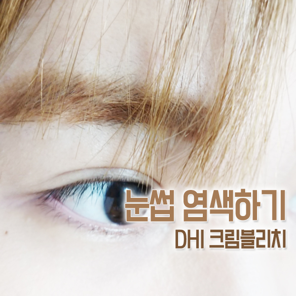 셀프 눈썹 염색은 DHI 크림 블리치로 도전!