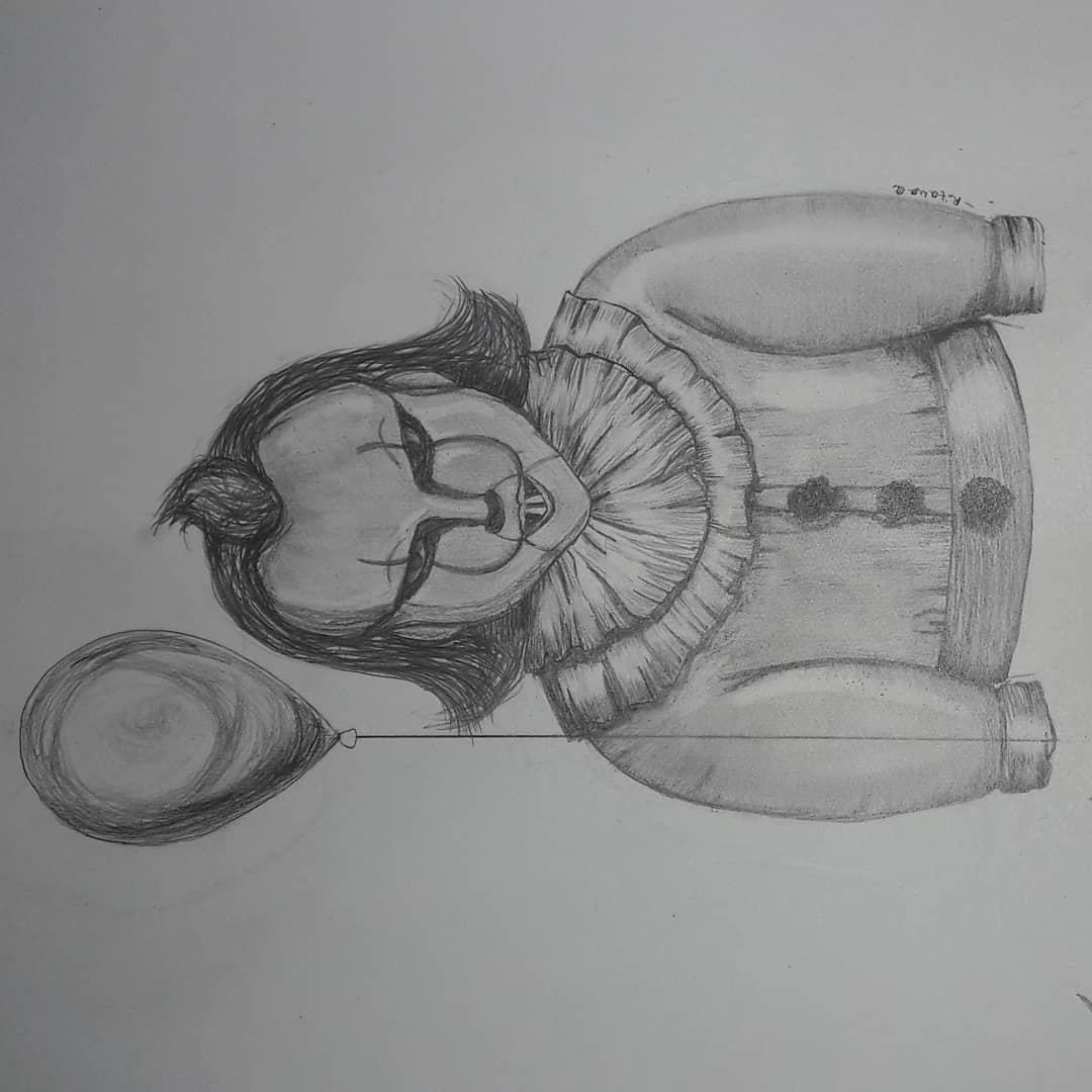Pennywise is bae ~ the_brown_eyed_doll  Dunno why I can't turn it around.
#it #pennywise #clowns #creepyclowns #hoes #dedicated #phobia #sketches #sketch #sketching #art #pencils #hoeslayer #drawing #mood #horror #scary #creepy #fearme #fabercastell #pennywisethedancingclown #pennywisetheclown #it2 #stephenking #thriller #creep #creepyclown #ghost #horrorfilms