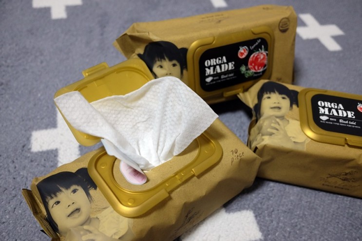 아기물티슈 준비하기 : 올가메이드 블랙라벨 프리미엄 물티슈