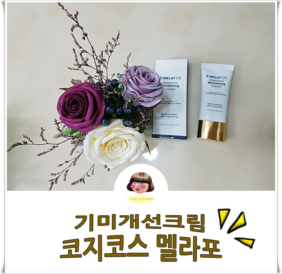기미개선:코지코스 멜라포 미백크림 사용후기
