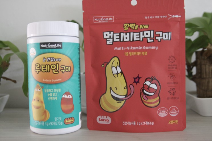 건강 간식 젤리 뉴트리원 라바 루테인 구미로 챙겨요!