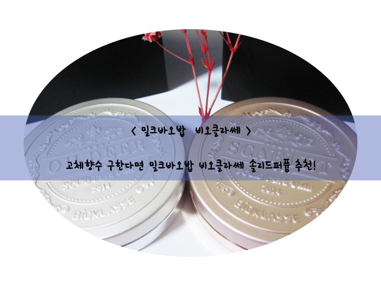 고체향수 솔리드퍼퓸 찾는다면 < 밀크바오밥 비오클라쎄 >