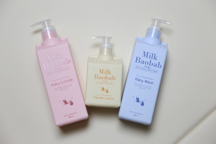 밀크바오밥 베이비워시,베이비로션,파우더로션 써요