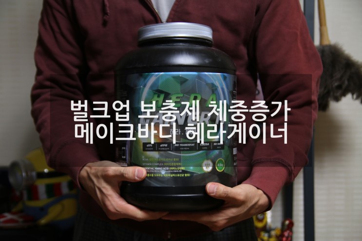 벌크업 보충제 체중증가 메이크바디 헤라게이너 몸만들기 시작