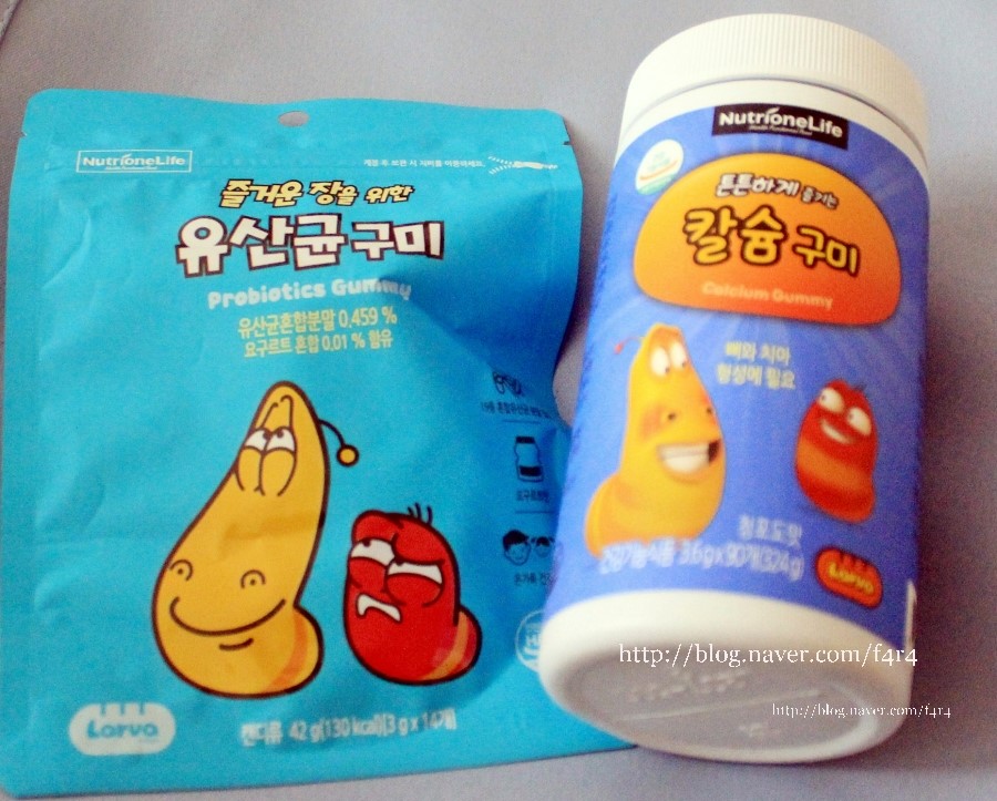 라바 젤리 어린이 간식 칼슘 먹어요~