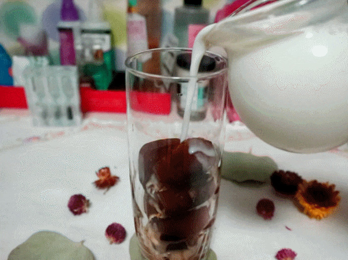 노벰버35, 더치커피로 더치큐브라떼 만들기