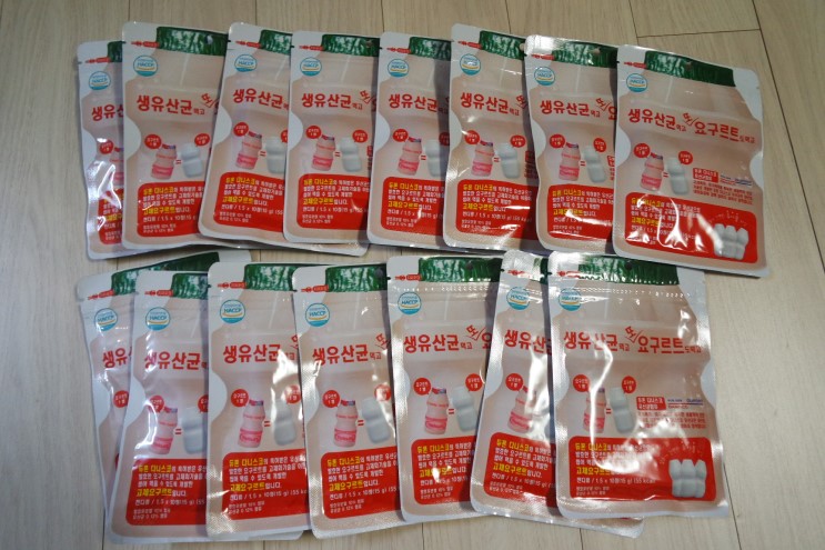 요구르트 유산균 "생유산균 먹고 또 요구르트도 먹고" 맛있는 츄어블 유산균