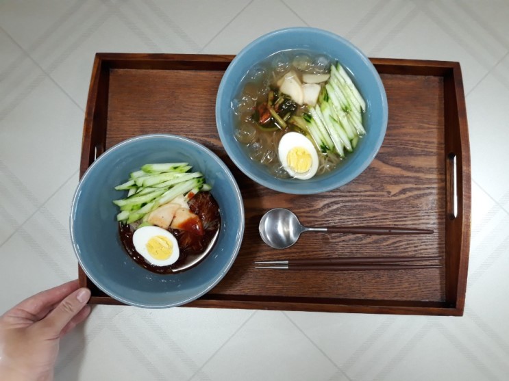 청수냉면 물냉+비냉
