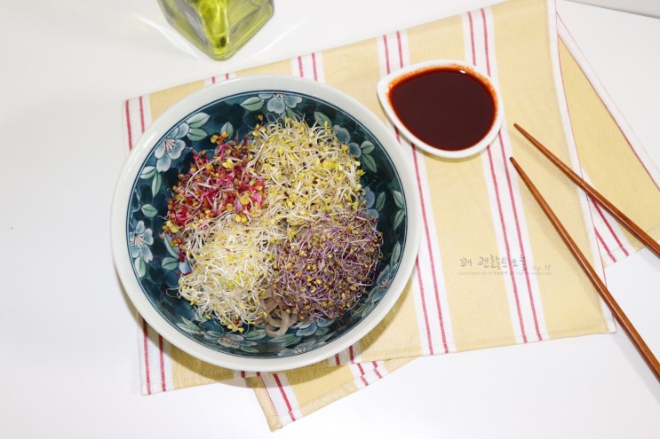 청수식품 비빔냉면 추천, 새싹 비빔냉면 만들기