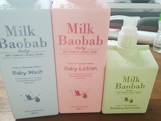 밀크바오밥 베이비로션, 베이비워시, 아기수딩젤 3종 추천합니다 :) 