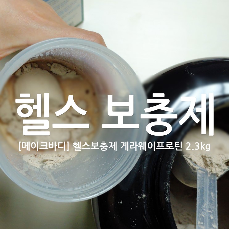 균형잡힌 단백질보충제! 게라 웨이프로틴 헬스보충제추천