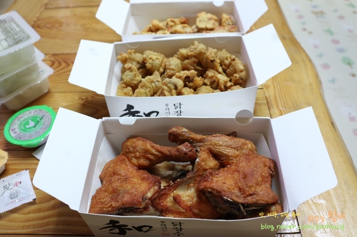 배방치킨 닭장수 후라이드 가성비 닭발튀김 후기