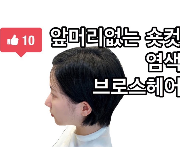 《여자 숏컷 염색》 '브로스헤어' 등촌점 /강서구 등촌역 미용실 추천