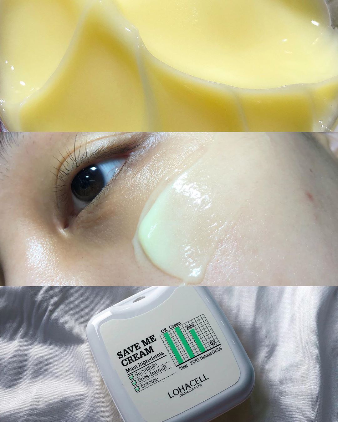 💄My makeup MY Life 💎 on Instagram: “건강한 피부 기초체력을 다져주는 로하셀 세이브 미 크림 💚 전성분 EWG 그린등급이며 진정을 돕는 성분 수크랄페이트 함유 🌱 ⠀⠀⠀ 가볍게 펴발리고, 무향인점이 가장 맘에들었음 ✔️ 피부가 뒤집어져서 닦토조차 따가울때는 다른 과정 모두 생략, 이런…”