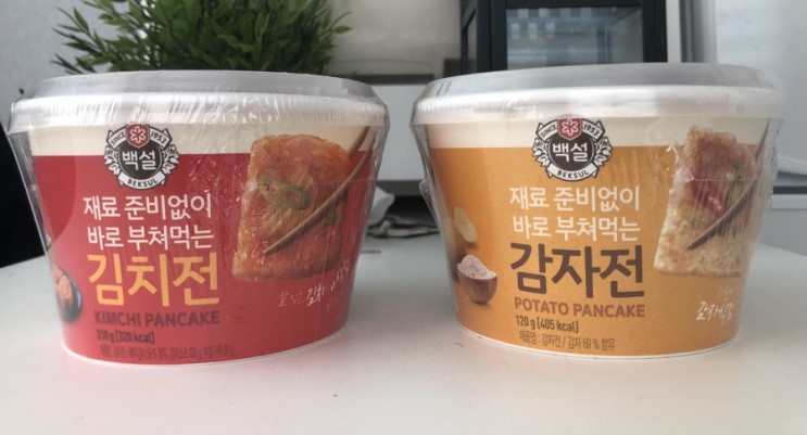 [백설감자전] 김치전 감자전 쉽게 뚝딱 만들기🍽