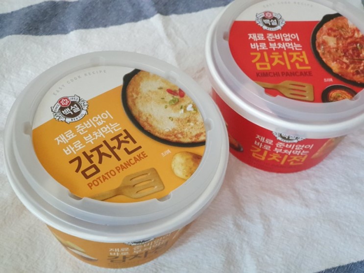 백설 전시리즈 백설감자전 백설김치전 !!!