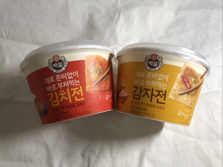 [백설 컵전 리뷰] 간단한 감자전, 김치전 황금레시피