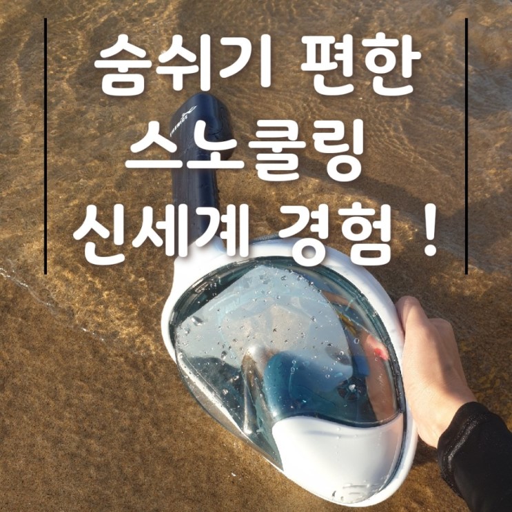 물놀이 필수품 : 풀페이스 스노쿨링 마스크 추천 : 더나이스 스노쿨링 마스크 실제 후기 : 숨쉬기 참 쉽죠 !