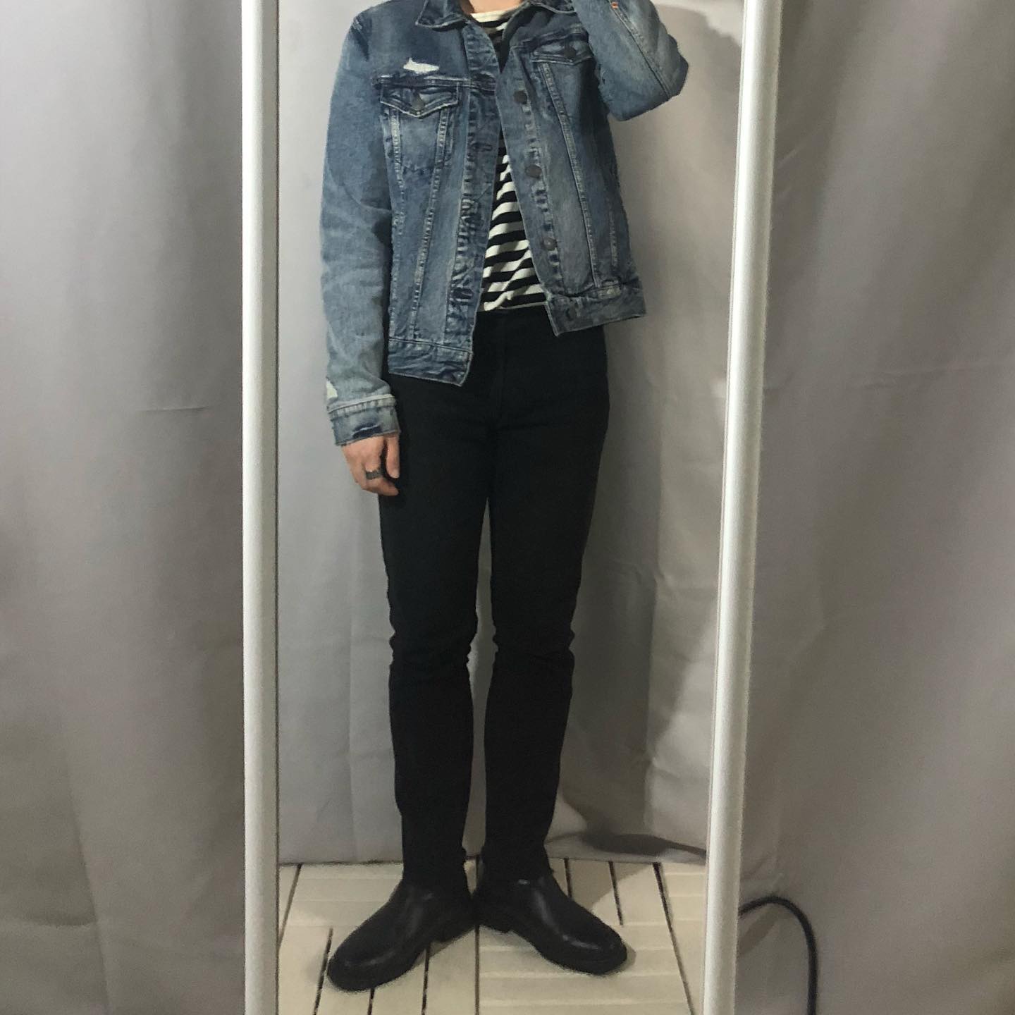 룩 올립니다!! #청자켓#아메리칸이글#룩북#소통#일상#ootd#첼시부츠#남자코디