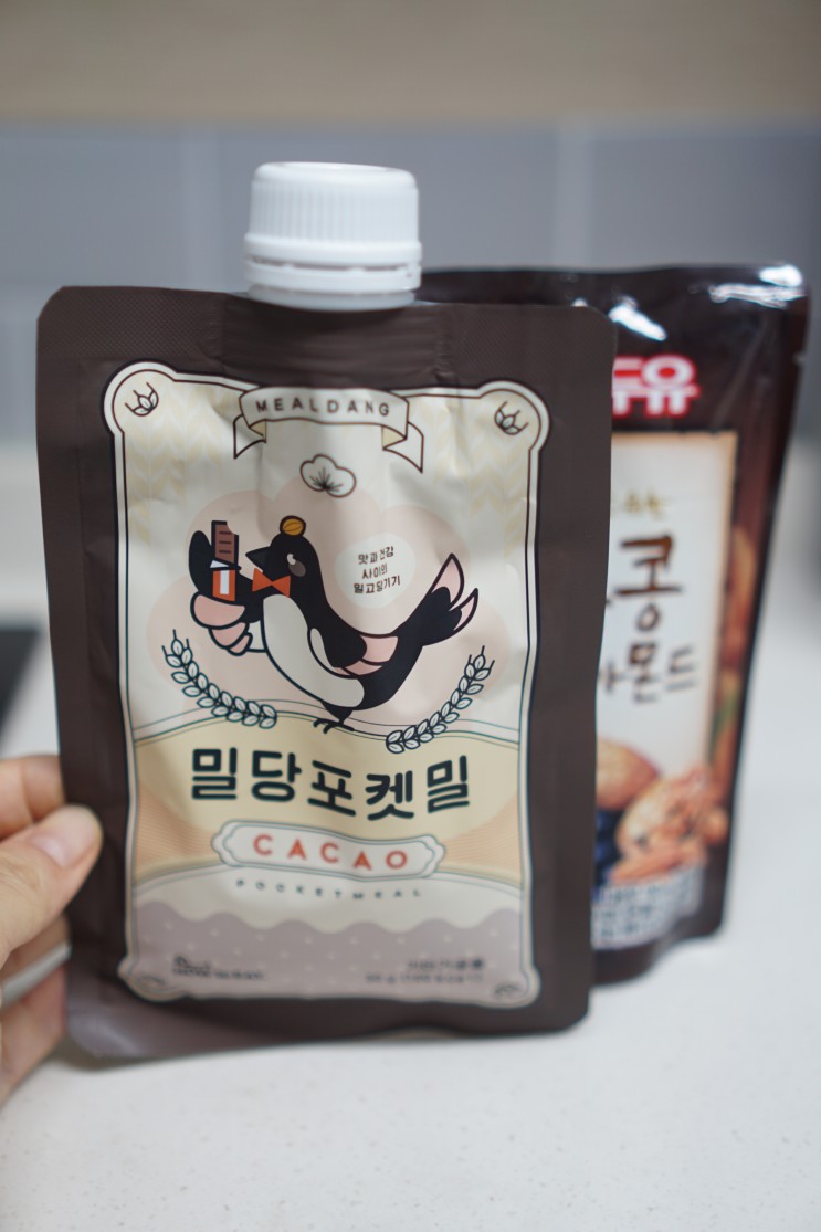 카카오닙스/하우투잇 밀당포켓밀 카카오 우유없이 맛있게 즐길 수 있는 선식
