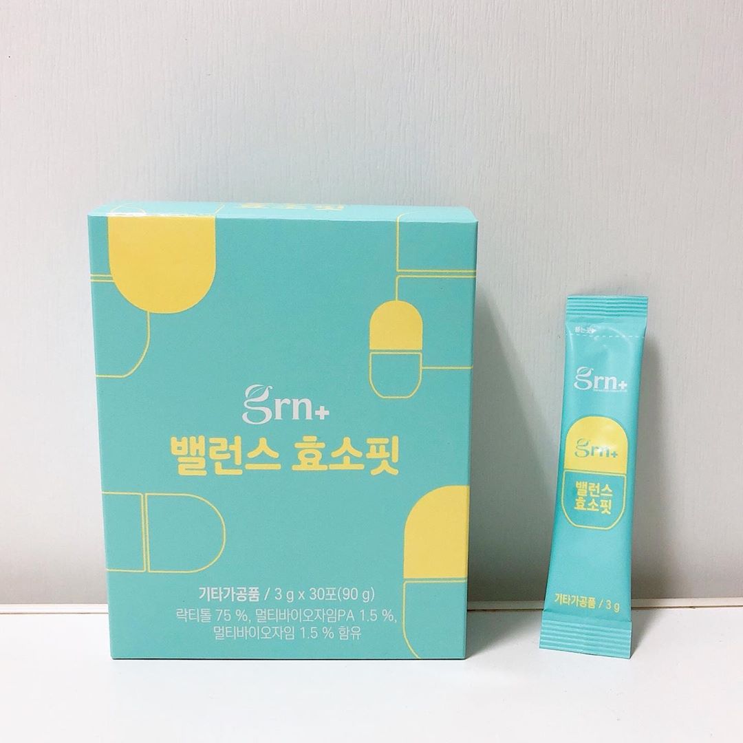 은지 on Instagram: “20대 부터 감소되는 효소 충전을 위해 선택한 grn 밸런스 효소핏💚 소화 능력과 영양 흡수 그리고 탄수화물과 지방 분해를 도와줘서 한국인에게 딱! 레모나 처럼 상큼해서 맛있게 먹을 수 있고 가지고 다니기 편해 요즘 매일 챙겨 먹는 중😚 . . .…”