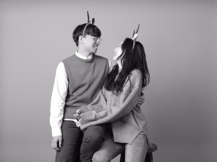 메모랜덤에서 크리스마스 기념사진 찍은 후기