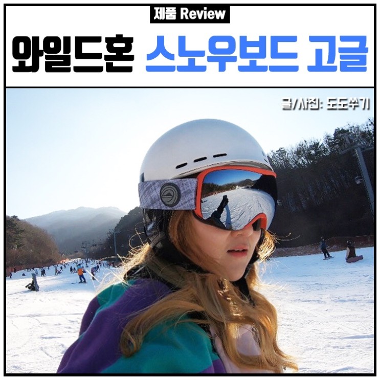 와일드혼 크리스토 스노우보드고글 후기(in.무주스키장)
