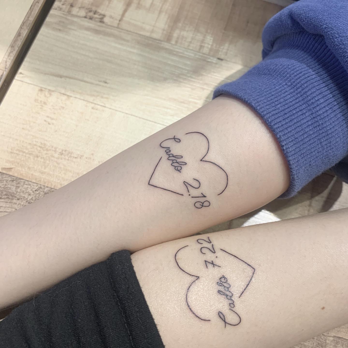 유니크하게 생일 뒷자리 바꾸어서 한
첫 우정 타투 푸항 ᴸᴼᵛᴱ ᴹᴵᴺᴵ ღ
#우정타투