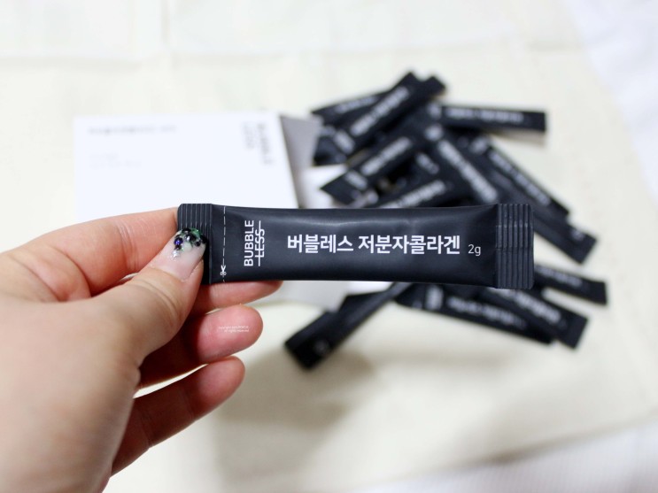 버블레스 저분자 콜라겐 피쉬콜라겐으로 흡수율최고에요
