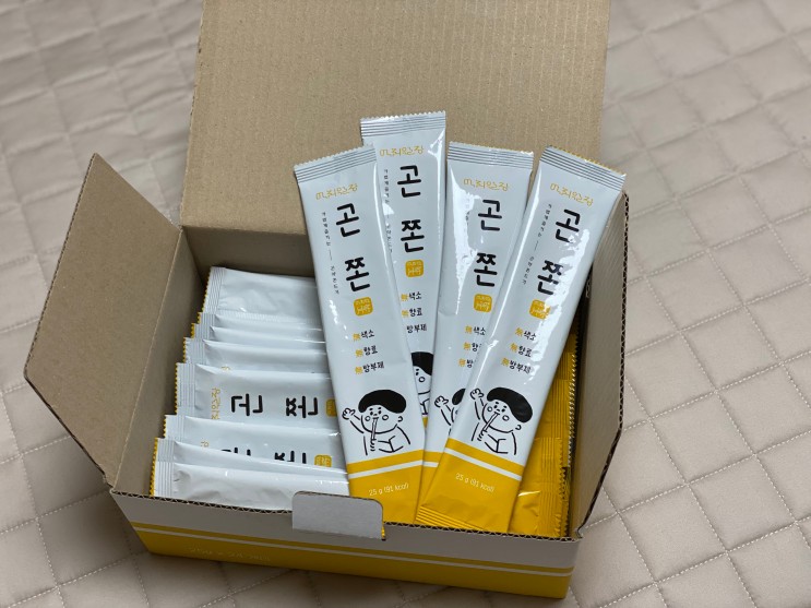 칼로리 낮은 다이어트 간식! 먹취월장 곤약 쫀드기! 개봉기&맛있게먹는방법
