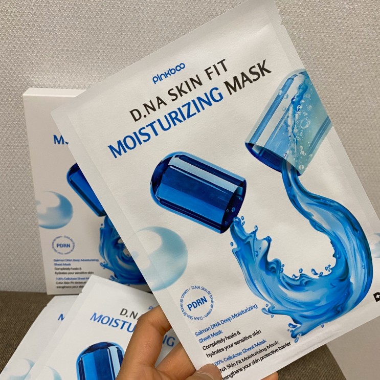 마스크팩 추천 D.NA SKIN FIT 디엔에이 스킨핏 모이스처라이징 마스크팩