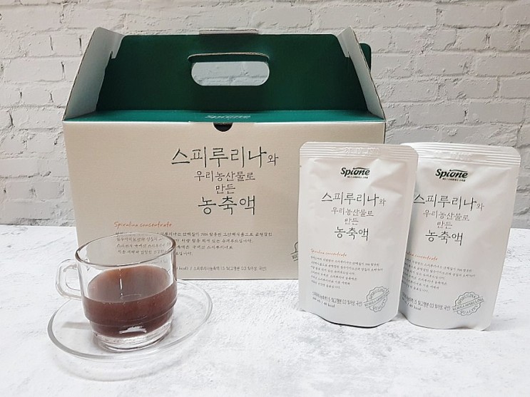 리뷰 ) 스피원 스피루리나 농축액 스피누리나 효능 면역력강화 슈퍼푸드 추천