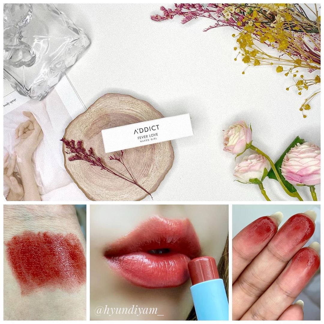  “@addict.kr  #hyundilip . 살냄새향수 네이키드 솔리드퍼퓸으로 유명한 에이딕트에서 멜팅 키스밤 3종을 출시했어요😊 . 🍑 피버러브…”
