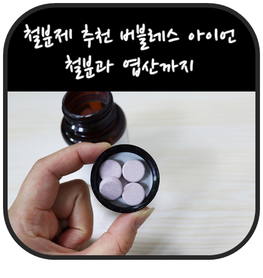 철분제 추천 버블레스 아이언 철분과 엽산까지 한 번에