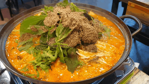 왕십리맛집 곱순이네 순대곱창전골 얼큰하게 잘하는집