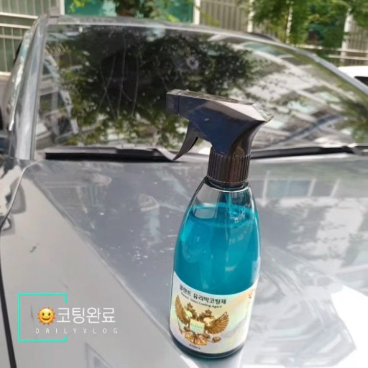 🌈루밍💛 1000%🌷’s Instagram photo: “요즘 비가 자주오니 미리미리☔ #클렌트유리막코팅제 코팅완료🚘 . 일찍 일어나서 상쾌하게 모닝 세차랑 분무기형태로 초 간편하게 칙칙으로 유리 코