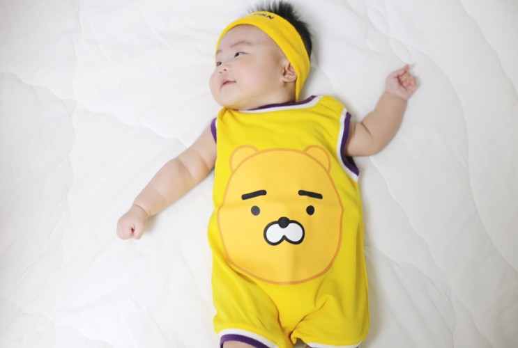 백일선물추천:카카오프렌즈샵 베이비슈트