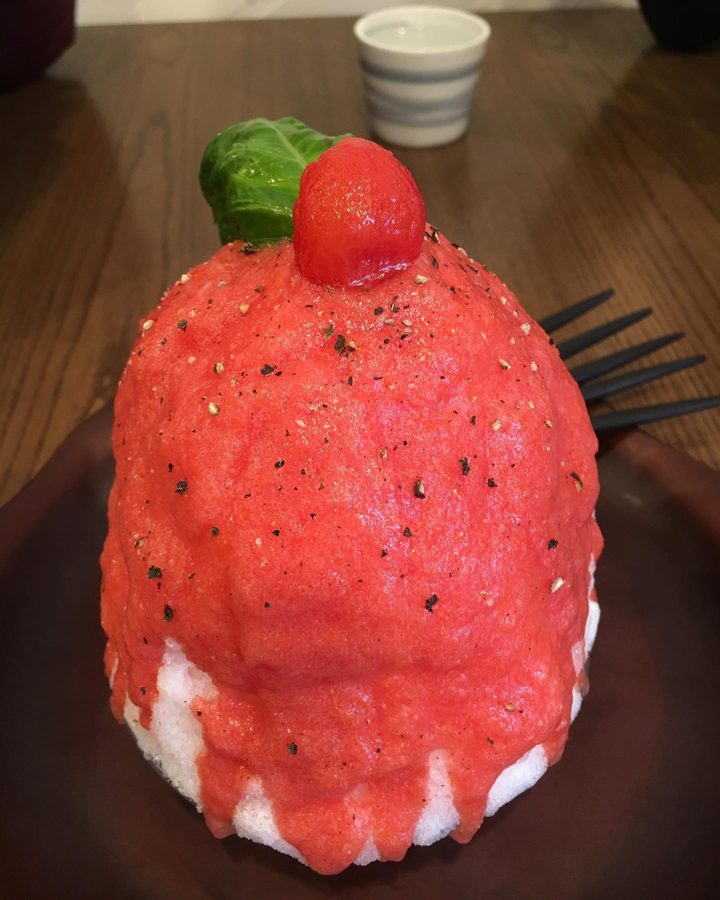 토마토 빙수의 계절은 가버렸군요