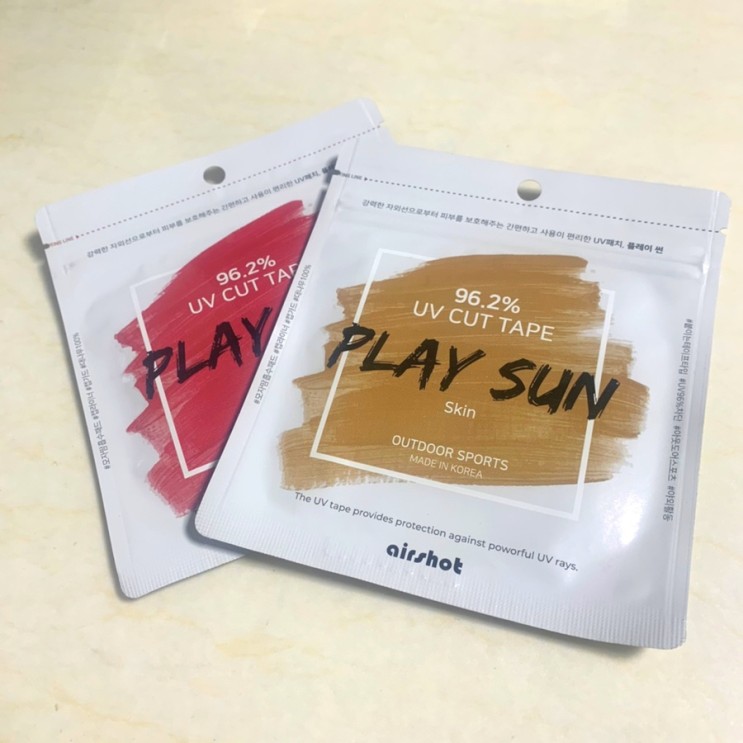 [에어샷/플레이썬]햇빛 차단 밴드로 피부 보호하기🤍